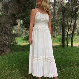Ivory boho maxi dress Clearance
